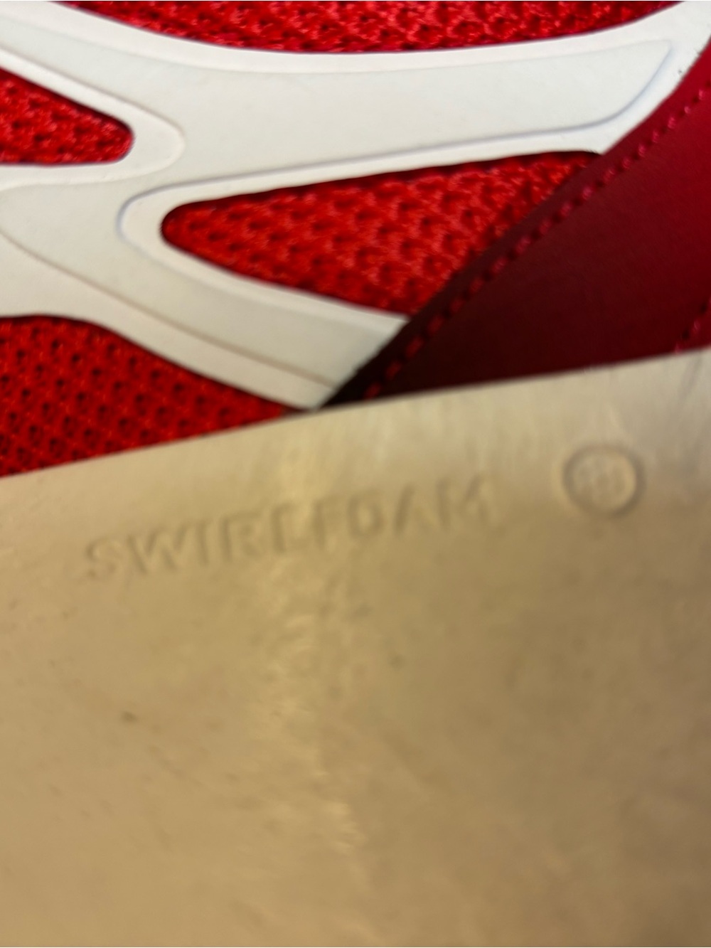 adidas White and Red Low-Top Sneakers with Black Collar - Picture 3 of 8